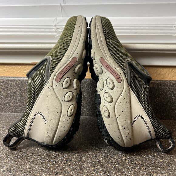 Merrell Footwear Womens Size 8 Comfort Casual Slip On Shoe Green Textile Knitted - Picture 5 of 10